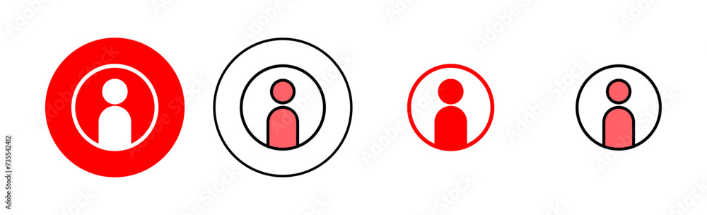 User Icon set illustration. person sign and symbol. people icon. User Icon set illustration. person sign and symbol. people icon.