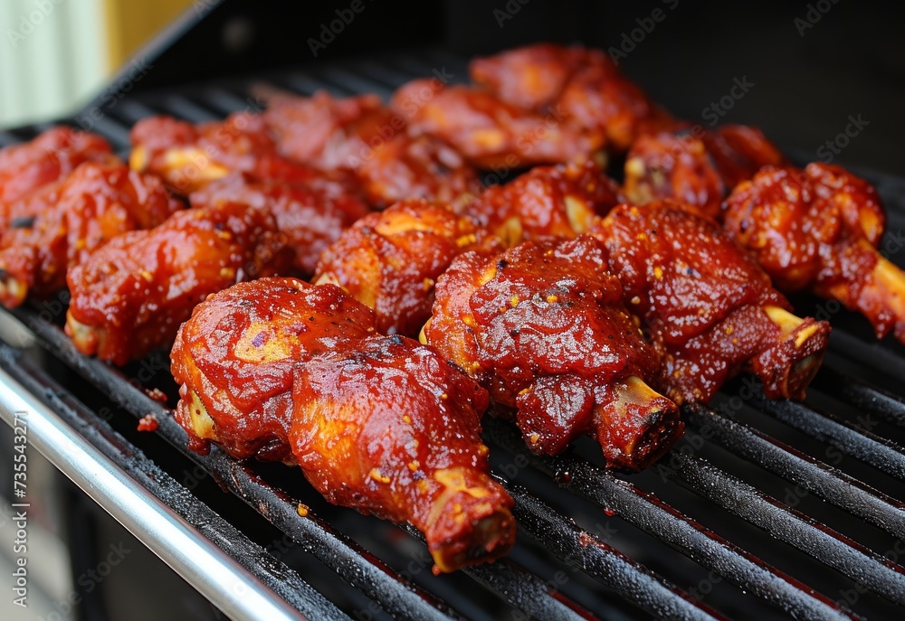 Close-Up of Grilled Food