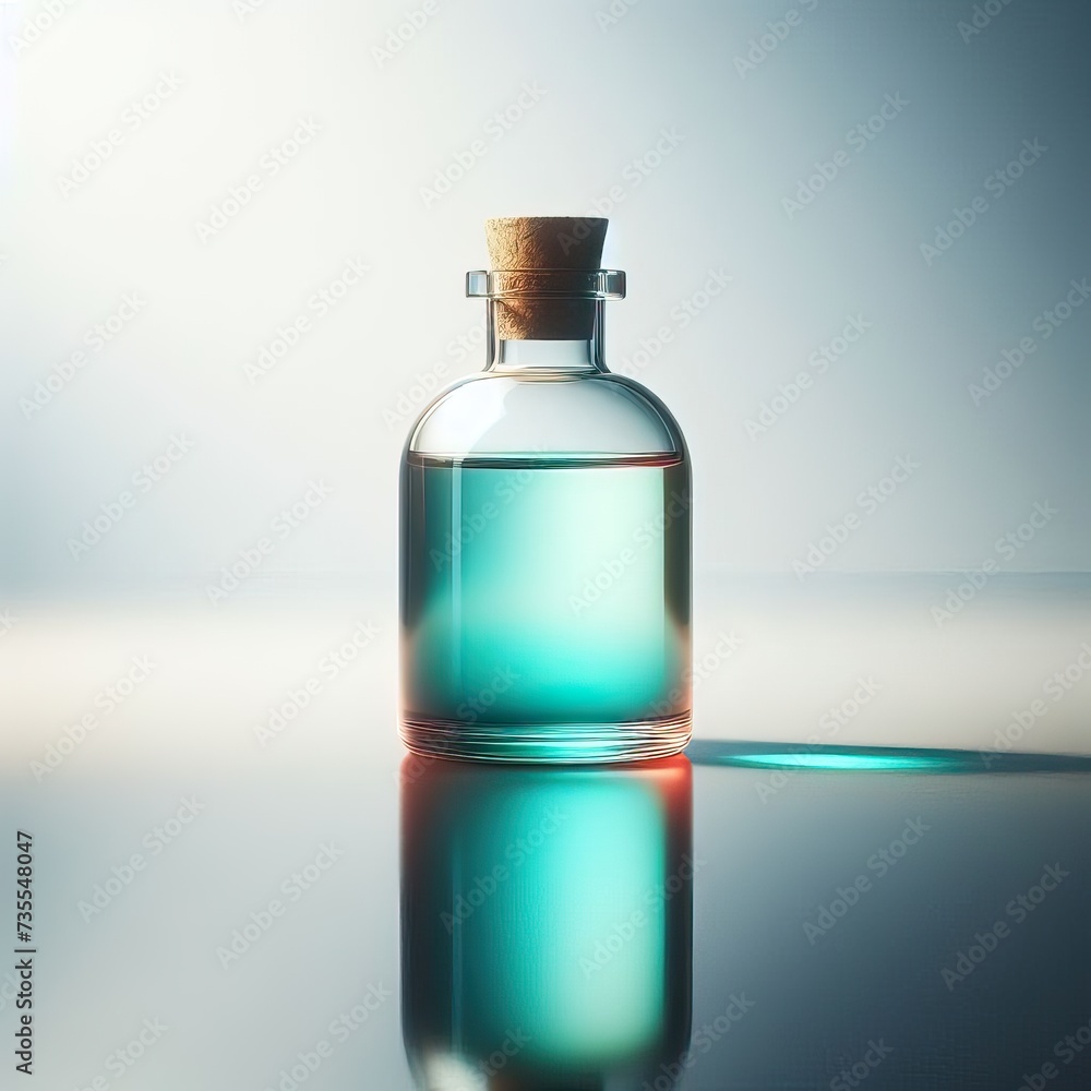 Alcoholic drink or perfume bottle isolated on white Alcoholic drink or perfume bottle isolated on white