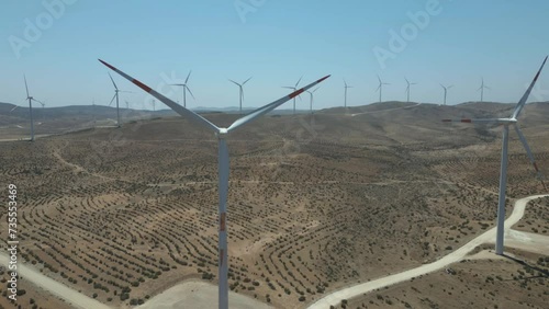 Aerogeneradores Eolicos en la Region de Coquimbo en Chile
Desierto con energia renovable Energia Eolica photo