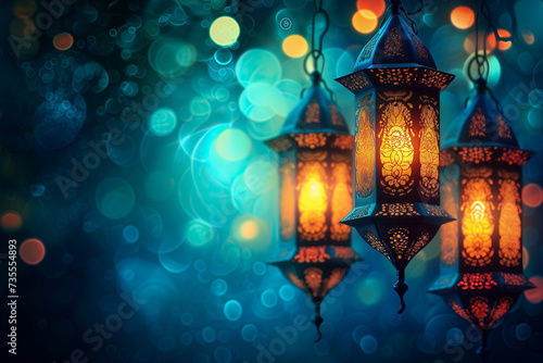 Ramadan Lanterns close up