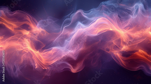 Abstract closeup of smoky tendrils twisting and turning resembling an otherworldly creature in motion.