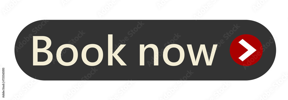 Icons book now web button with arrow Icons book now web button with arrow