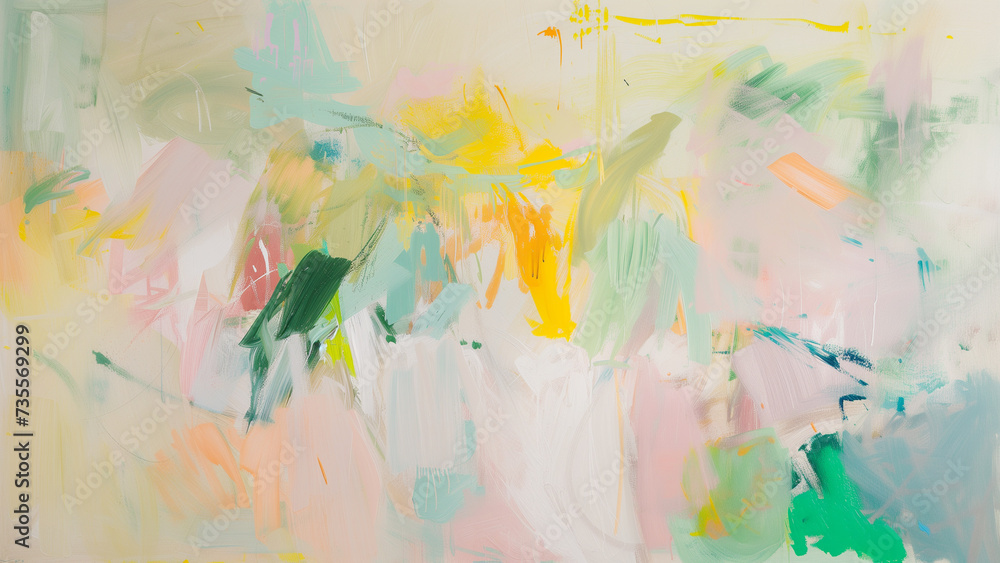 Naklejka premium Summer Hues: Abstract in Light Colors