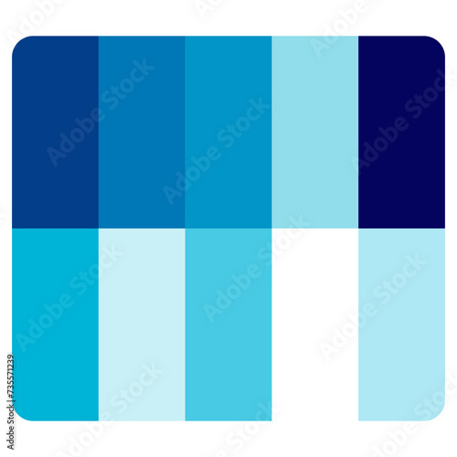 Vector illustration with palette. Color matching color palette. Fashion Trend Color guide palette. RGB HEX color guide Swatch Catalog Collection. Suitable for Branding.