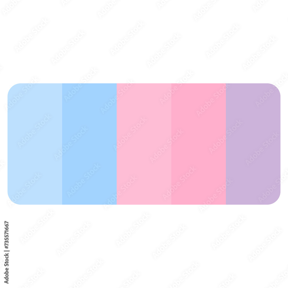set of pink and blue banners. Vector illustration with palette. Color matching color palette. Fashion Trend Color guide palette. RGB HEX color guide Swatch Catalog Collection. Suitable for Branding.