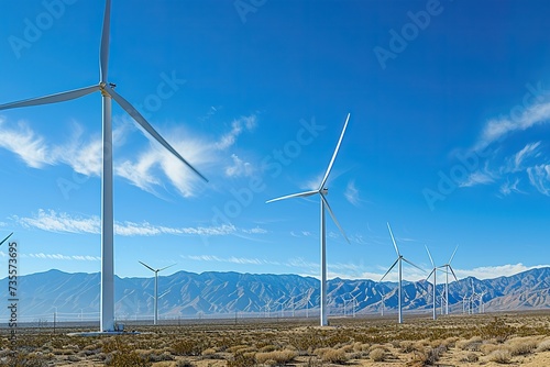 Renewable Rhythm: The Unfolding Symphony of Sustainability in this Series of Wind Turbines. photo