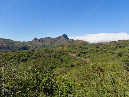 Landscape in the mountains with road