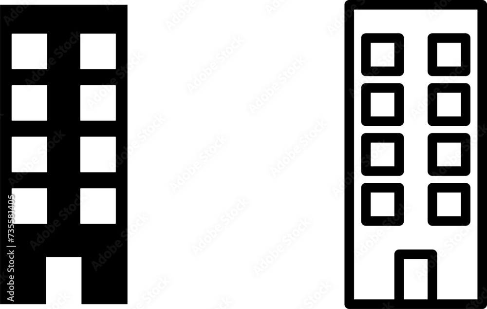 hotel icon, sign, or symbol in glyph and line style isolated on transparent background. Vector illustration hotel icon, sign, or symbol in glyph and line style isolated on transparent background. Vector illustration