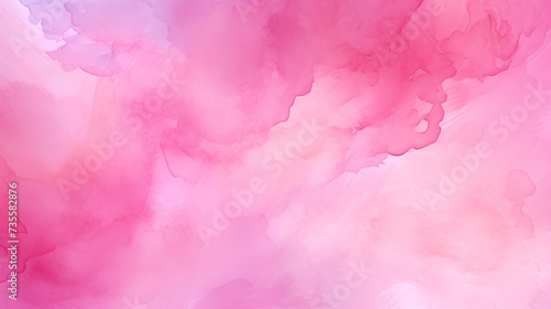 Abstract watercolour pink background with paints background