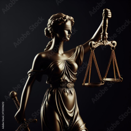 Statue of justice, Symbol of fair treatment under law, Legal law concept, justice bronze lady statue, Statue of a woman holding a balance scale, Ideal for legal and justice-related concepts.