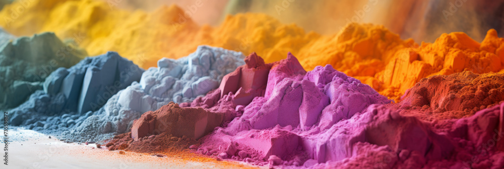 a colorful based powder background, generative AI