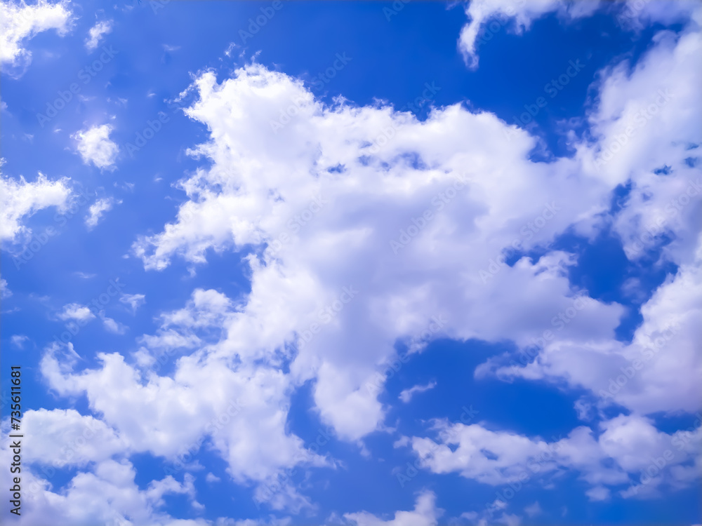 Obraz premium blue sky with clouds