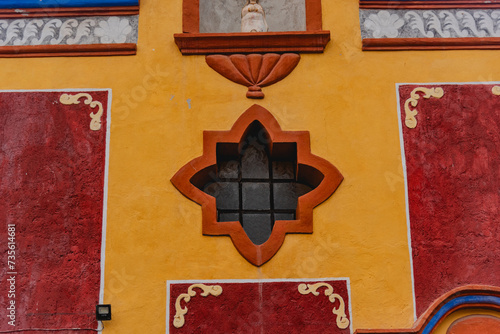 Details of streets in Peña de Bernal Mexican town