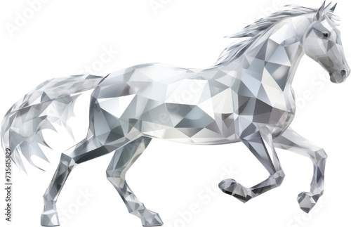 Horse,crystal shape of horse,horse made of crystal 