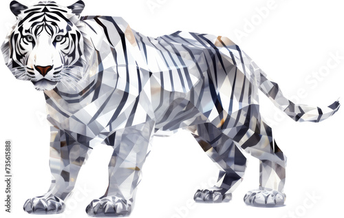 tiger,crystal shape of tiger,tiger made of crystal  © SaraY Studio 