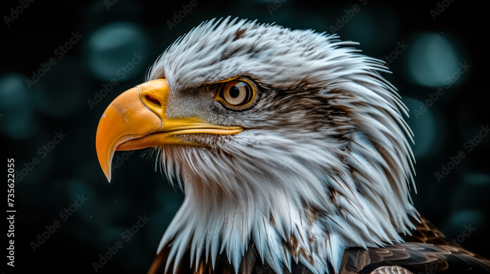 Regal Eagle in Brown Plumage: Realistic Forest Photography Regal Eagle in Brown Plumage: Realistic Forest Photography