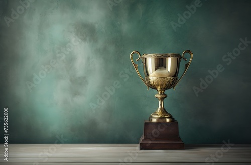 Champion golden trophy cup background