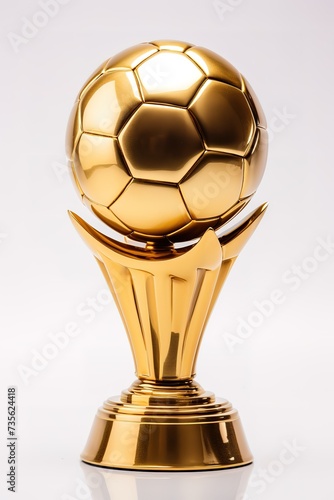 golden football award trophy