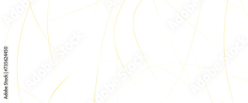 Vector abstract simple white transparent background with gold lines, seamless luxury geometric premium golden random chaotic lines on background, banner presentation gold line. 