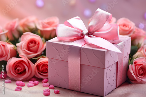 Romantic Gift with Roses and Heart Cookies © marishatti