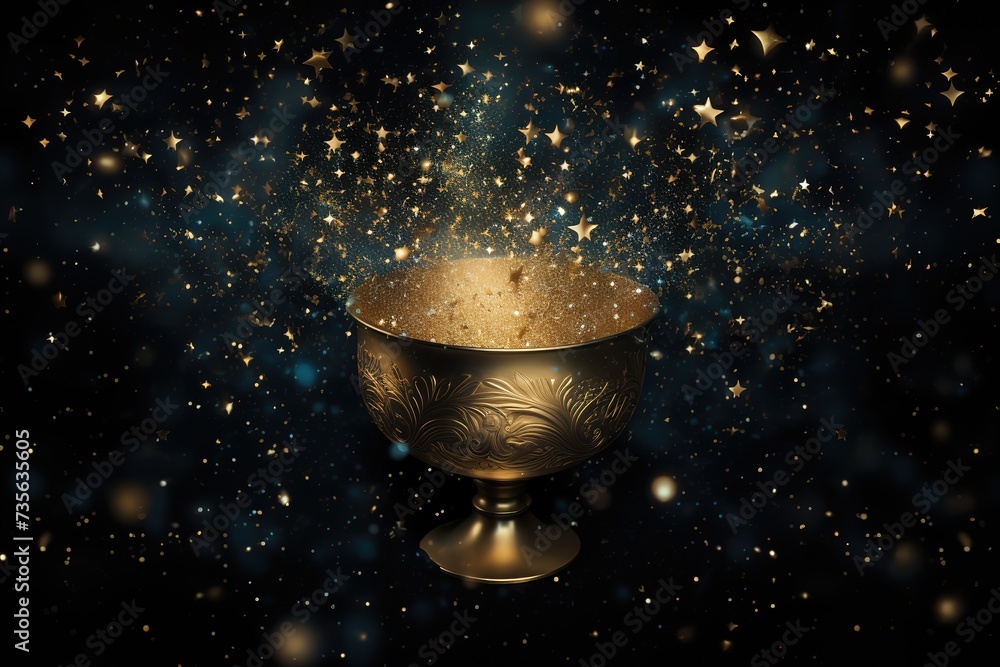 Champion golden trophy cup background Champion golden trophy cup background