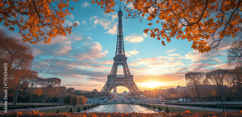 Eiffel tower with a nice view © MAWLOUD