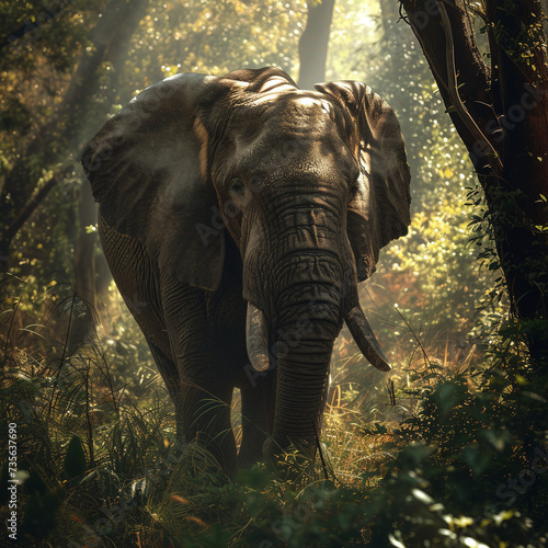 elephant in the forest © MAWLOUD