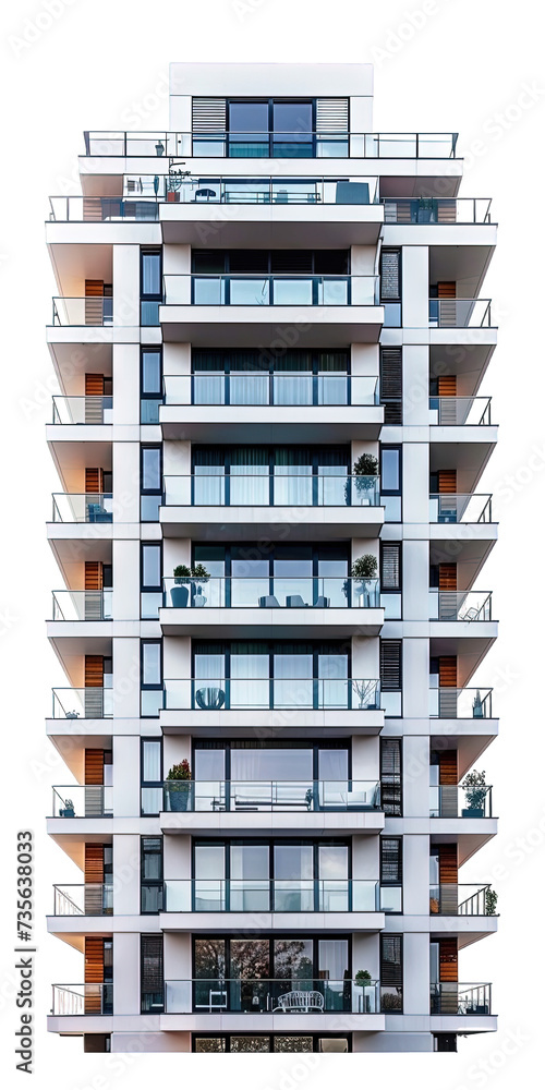 Apartment Building Isolated