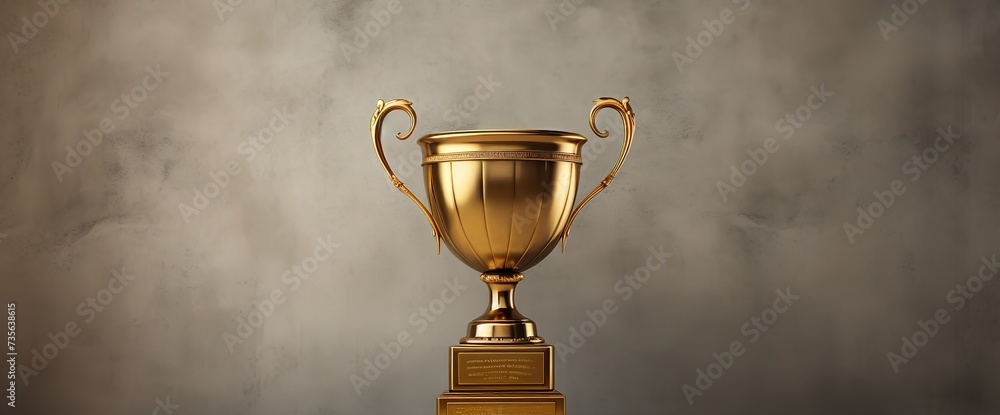 Champion golden trophy cup background Champion golden trophy cup background