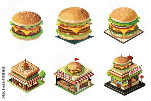 ハンバーガーショップセット