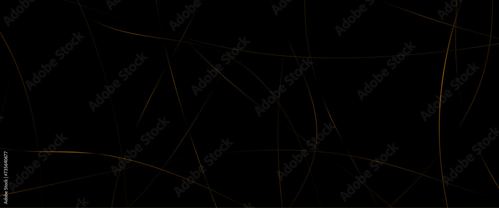 Vector abstract black with gold lines, triangles background modern design, abstract background modern technology.