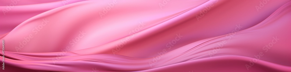 A pink silk fabric with waves. Generative AI. A pink silk fabric with waves. Generative AI.