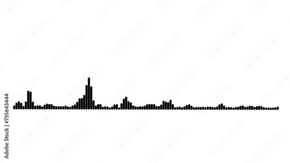 Audio spectrum animation Audio spectrum animation