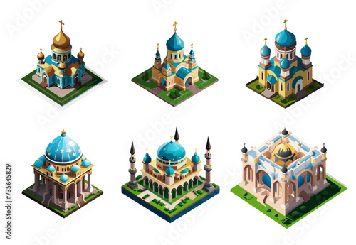 ロシアの教会建築セット