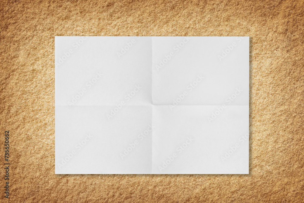 Fototapeta premium white paper on sand stone texture background