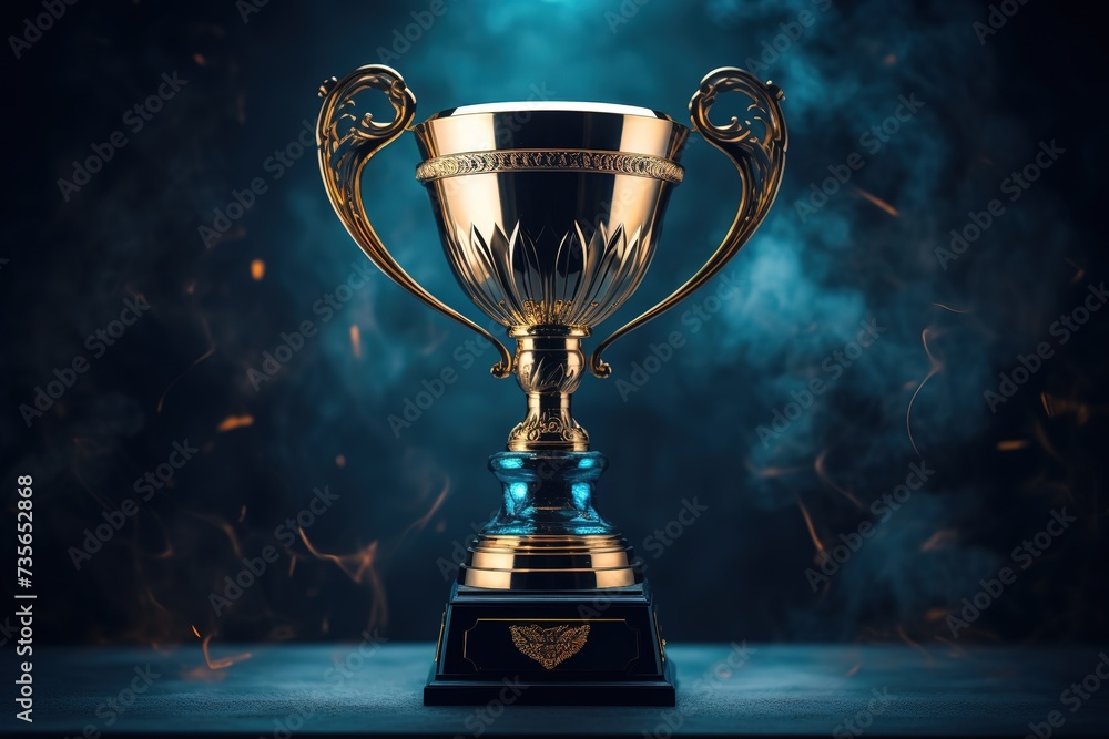 gold cup award with space for text, award for achievement of something, gold cup award with space for text, award for achievement of something,