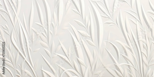 White decorative plaster on the wall as a background, Generative AI illustrations.