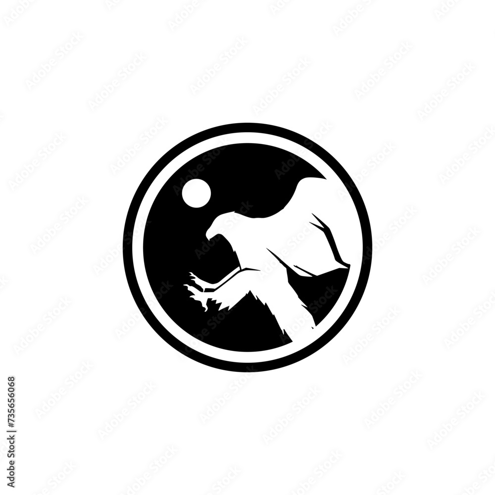 eagle logo design with sport style eagle logo design with sport style