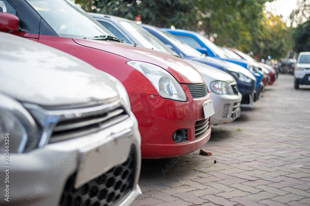 Car parking in a row