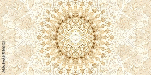 Intricate Kanok pattern against a beige backdrop, with the soft beige offering a gentle contrast to showcase the graceful and beautiful details of the pattern