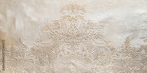 Intricate Kanok pattern against a beige backdrop, with the soft beige offering a gentle contrast to showcase the graceful and beautiful details of the pattern
