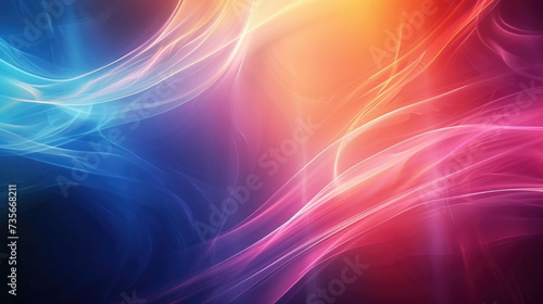 Ethereal Light Wave Abstract Design - Ethereal waves of light and color, perfect for themes of energy, spirituality, and modern design.