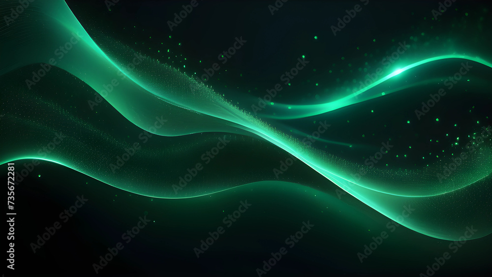 Particle Wave Background Abstract Banner Particle Wave Background Abstract Banner