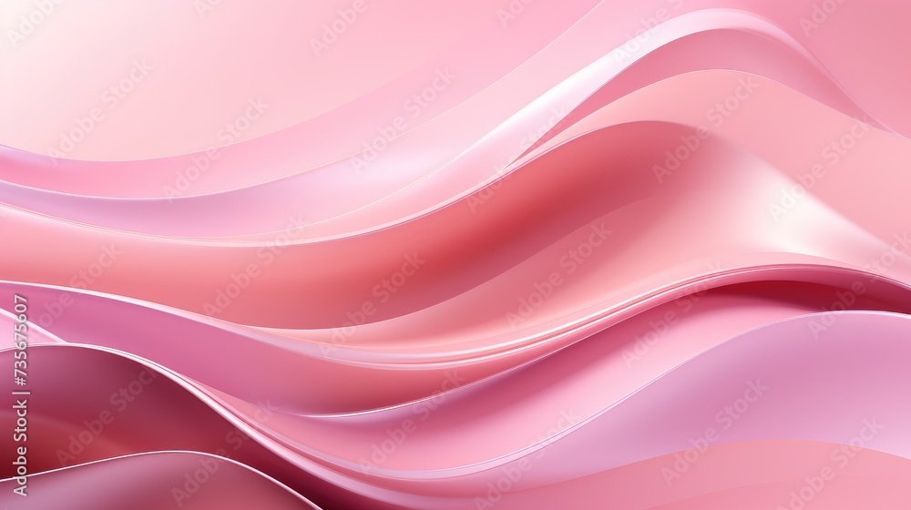 Obraz premium Abstract liquid background with a soft pink metal wave, creating a visually captivating composition. Ai Generated.