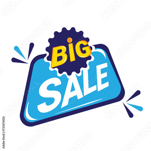 big sale promotion tag, banner icon. vector, illustration Eps 10 format.