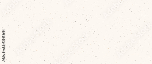 Grain craft paper seamless texture. Vintage ecru background with dots, particles, speckles, specks, flecks. Cream rice paper repeating wallpaper. Natural beige grunge surface texture. Vector backdrop