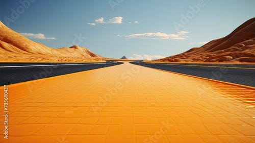 Road surface condition monitoring technology, solid color background