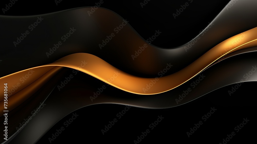 3D abstract wallpaper. Three-dimensional dark golden and black background. golden wallpaper. Black and gold background 3D abstract wallpaper. Three-dimensional dark golden and black background. golden wallpaper. Black and gold background