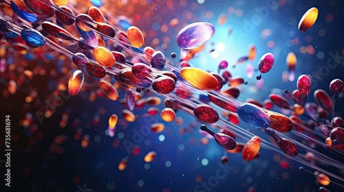 Nanotechnology in drug delivery  solid color background